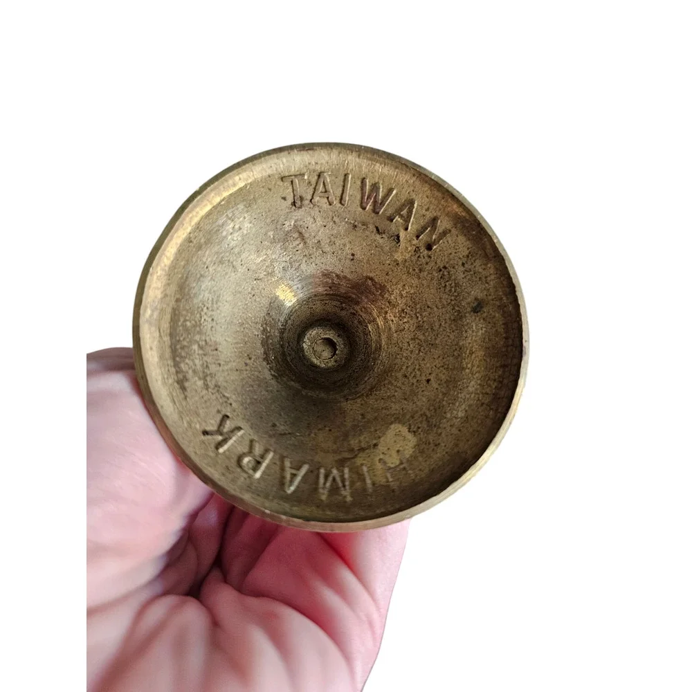 Vintage Mid Century Himark Taiwan Brass Candlestick Thin Tall